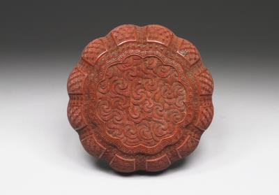 图片[3]-Carved red lacquer box with winding cloud pattern, Qing dynasty, Qianlong reign (1736-1795)-China Archive